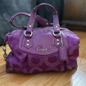 Purple Coach Purse